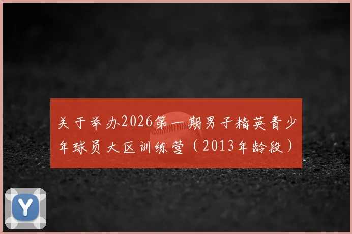 关于举办2026第一期男子精英青少年球员大区训练营(2013年龄段)通知