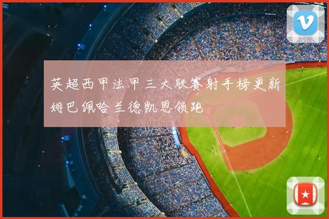 英超西甲法甲三大联赛射手榜更新姆巴佩哈兰德凯恩领跑